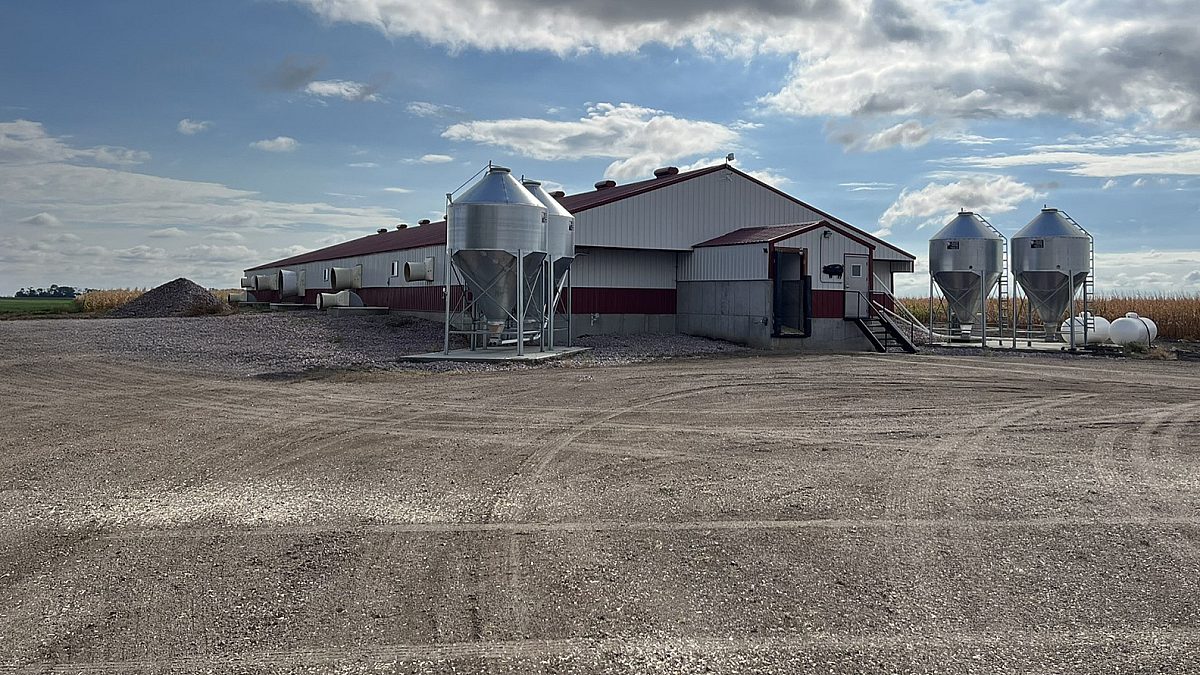 Hog confinement nursery near Mount Vernon SD