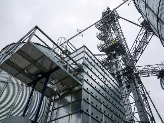 AGI mixed flow dryer and grain system near Dewitt NE