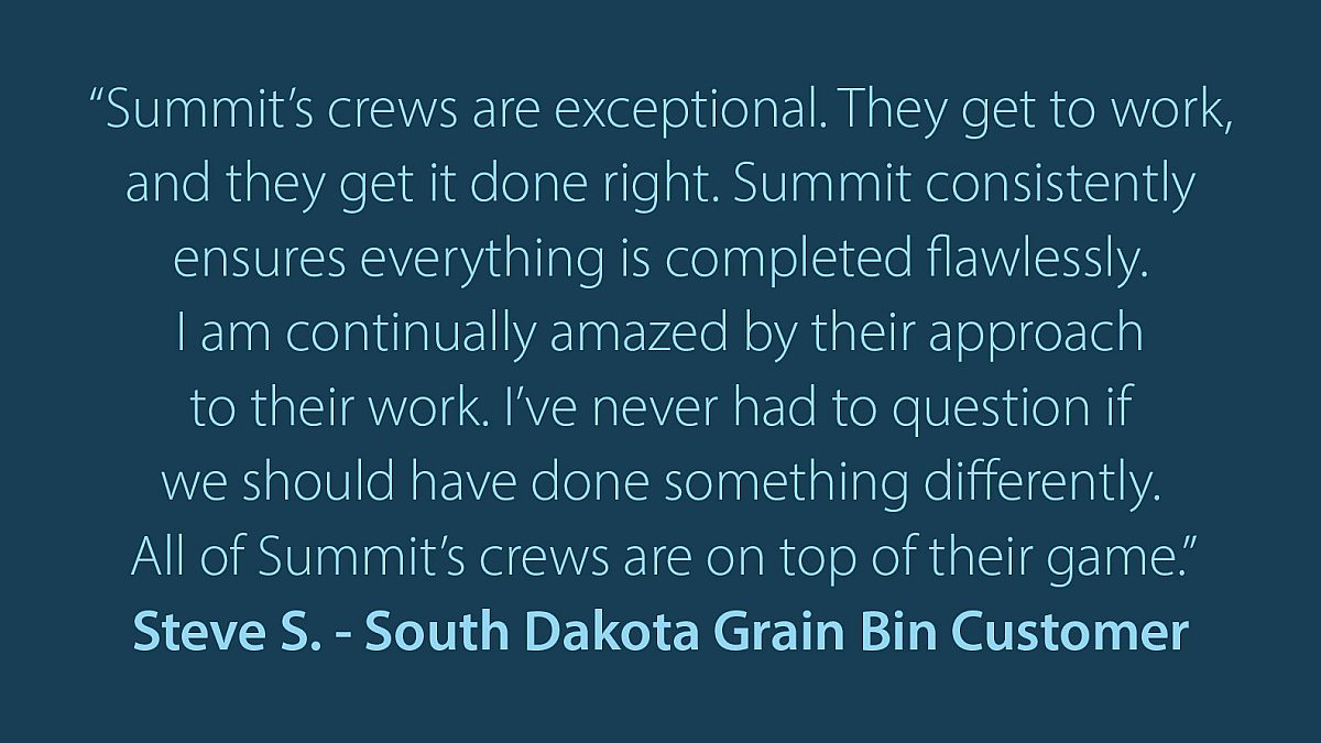 Grain Bin Testimonial