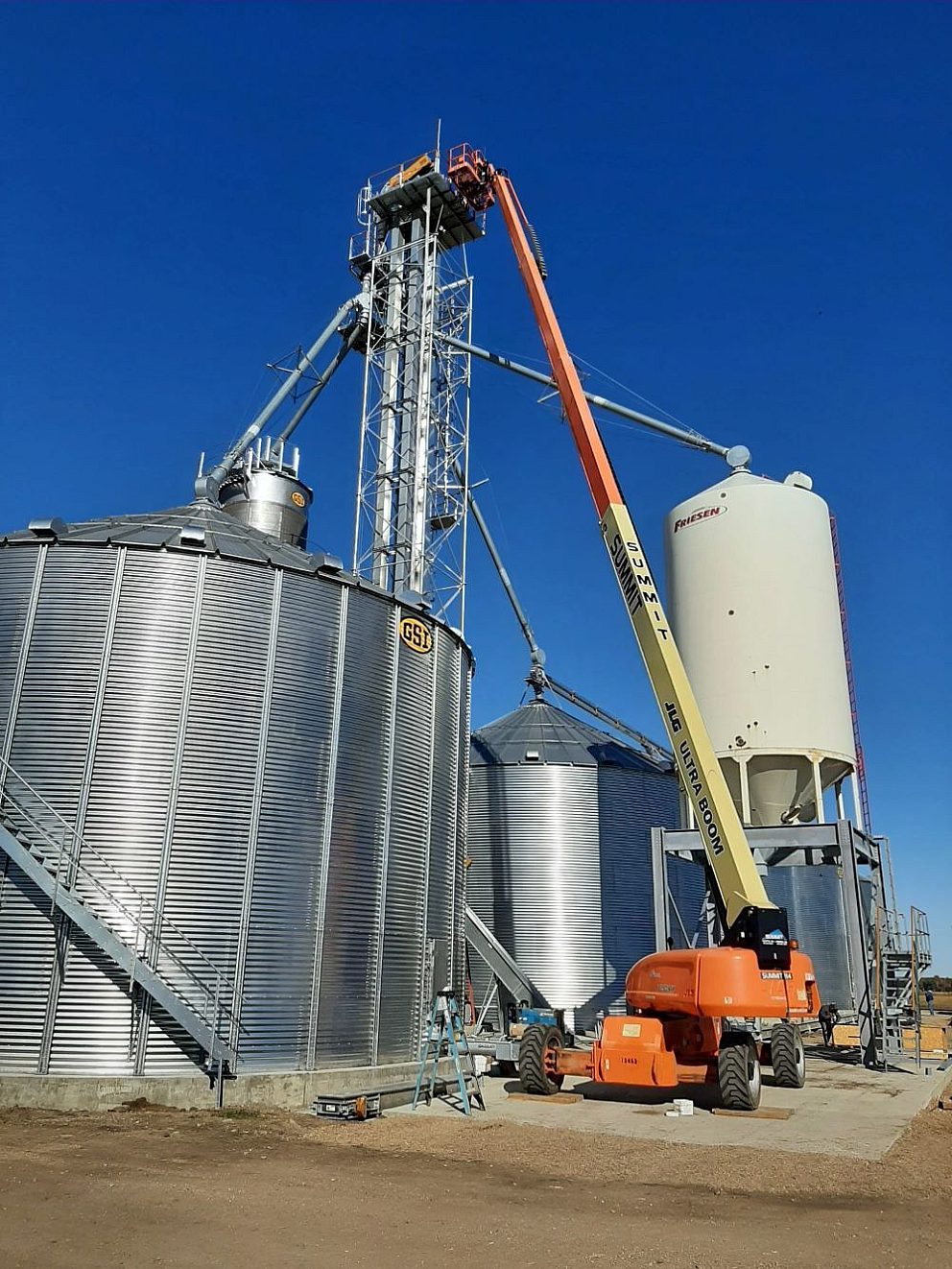 Crane Grain tower assembly electrical install